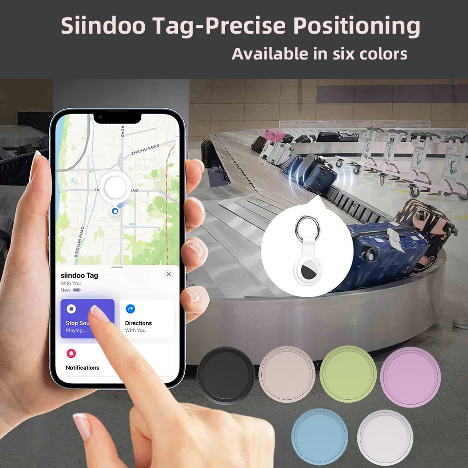 SiindooTag Nauwkeurige Positie Anti Verlies Auto GPS Instrument Mini Locator GPS Auto Tracking Anti Verlies Artefact Elektrische Fiets Rugzak
