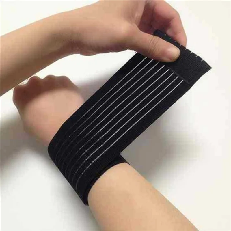 Brazaletes deportivos para Fitness, vendaje elástico, correa para muñeca, pulsera deportiva, Protector de muñeca elástico ajustable, 1/2 Uds.