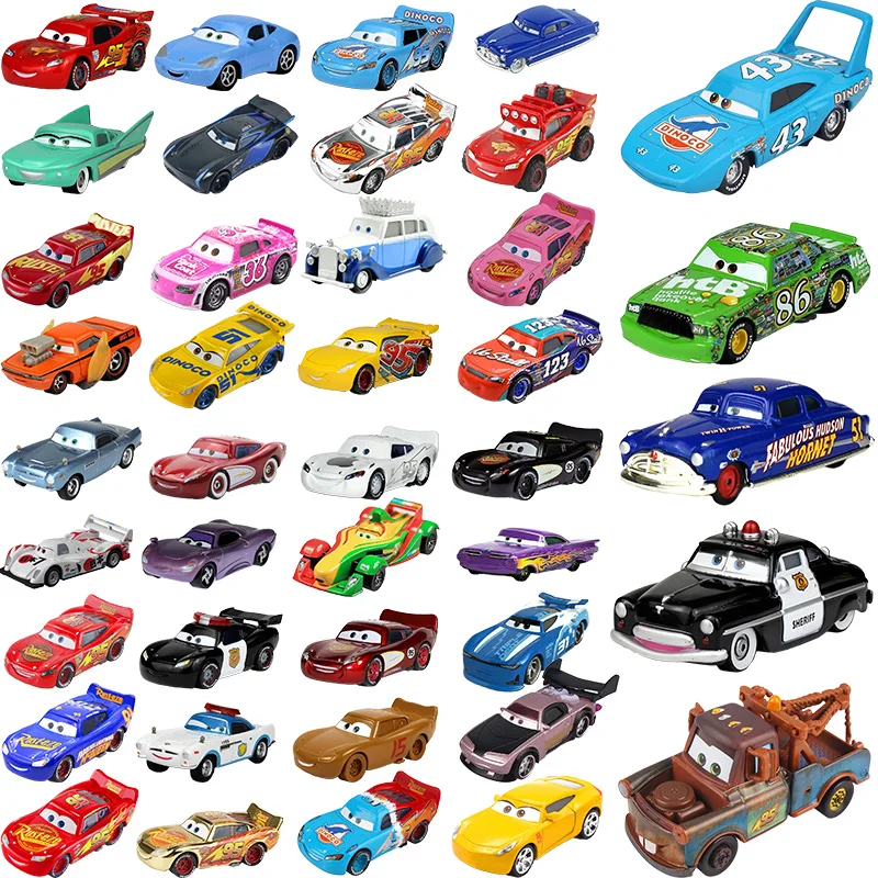 Disney Pixar Cars Metal Diecast Car Toy Lightning McQueen Matt Jackson Storm Ramirez 1:55 Alloy Pixar Car Boy Toy Prezenty urodzinowe