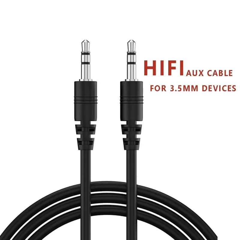 Cable auxiliar de 3,5mm Jack a 3,5 Jack macho Cable de Audio auxiliar para coche para teléfono auriculares altavoz portátil coche MP3/4 Cable auxiliar 0,5 m
