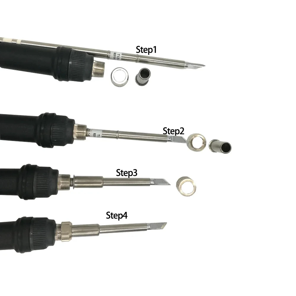 220V Soldering Station Soldering Iron Repair Tool Soldering Station Hibernation Soldering Repair Tool Set Metal Handle Constant