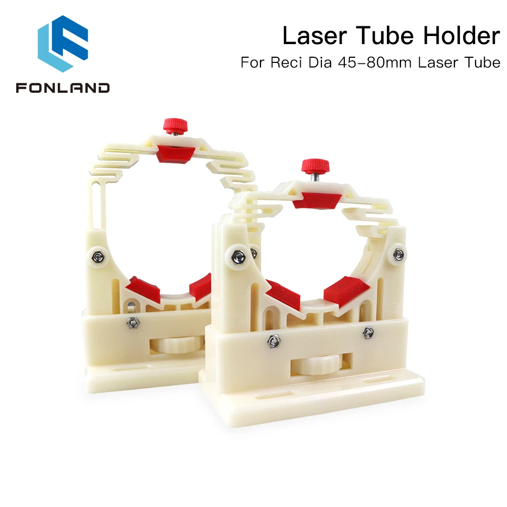 FONLAND CO2 Laser Ống Giá Đỡ Hỗ Trợ Gắn Linh Hoạt Nhựa 50-80Mm Cho 50-180W Chữ Khắc Laser máy Cắt