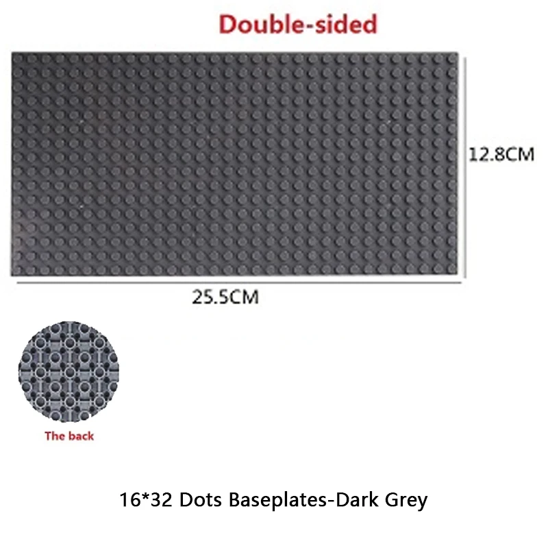 16x32 Baseplate DIY Assembled Building Blocks Baseplate 16*32 Classic Building Blocks Base Board Single Double-sided Base Plate