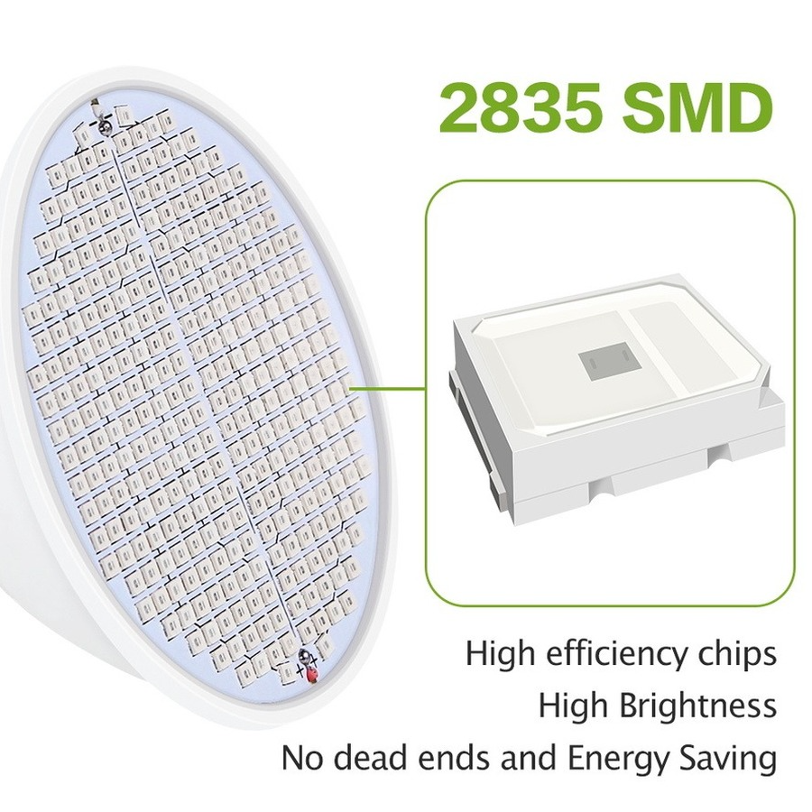 Muunnn LED-Wachstumslicht, Hydrokultur-Wachstumslicht, E27, LED-Wachstumslampe, Vollspektrum, 220 V, UV-Lampe, Pflanze, Blumensämling, hohe Qualität