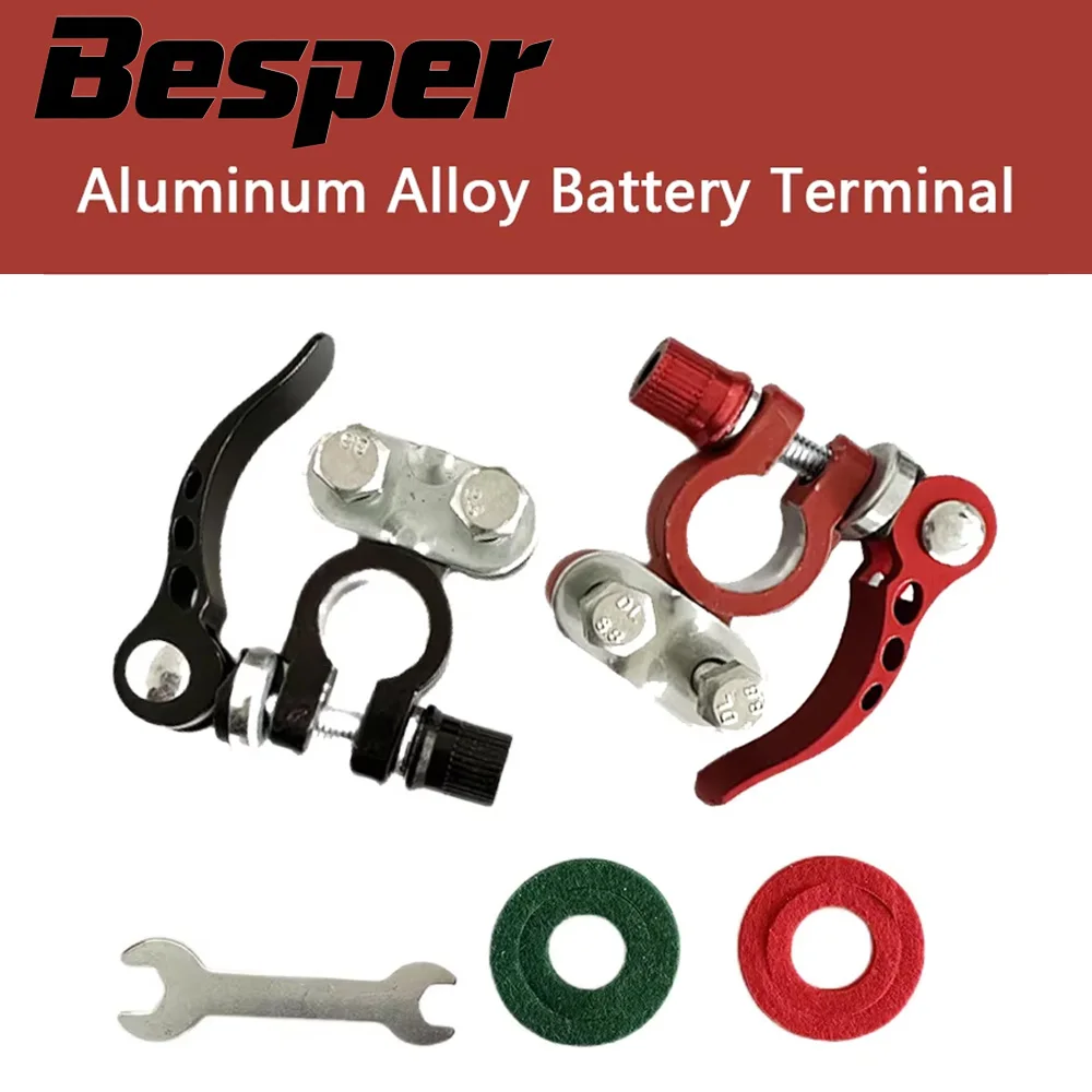 2Pcs Aluminium Legierung 2Pcs Batterie Terminal Hohe Qualität Auto Teile Batterie Top Joint Spot Werkzeug Batterie Clip batterie Clip Zangen