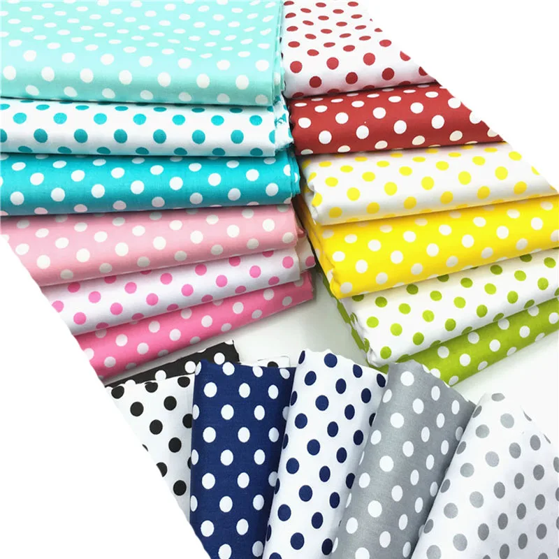 100% Baumwolle viaphil schöne große Tupfen Serie bedruckte Stoff Patchwork Stoff Kleid Wohnkultur