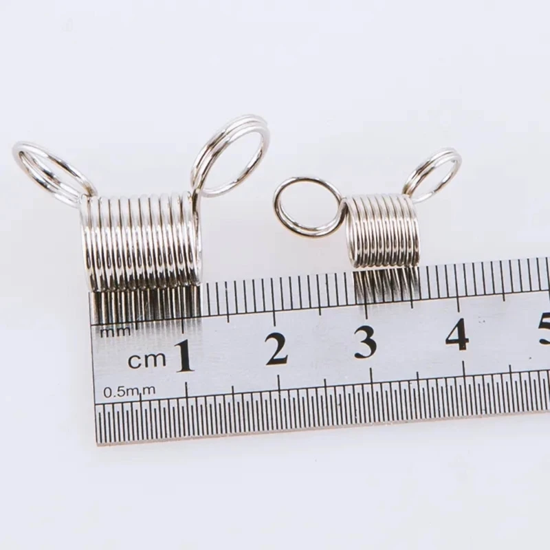 10 Chiếc Thép Không Gỉ Đính Hạt Nút Chặn Sáng Tạo Đính Hạt Đầu Dây Trang Sức Chiếu Trúc Hạt Stringing Dây Dụng Cụ Trang Sức Làm