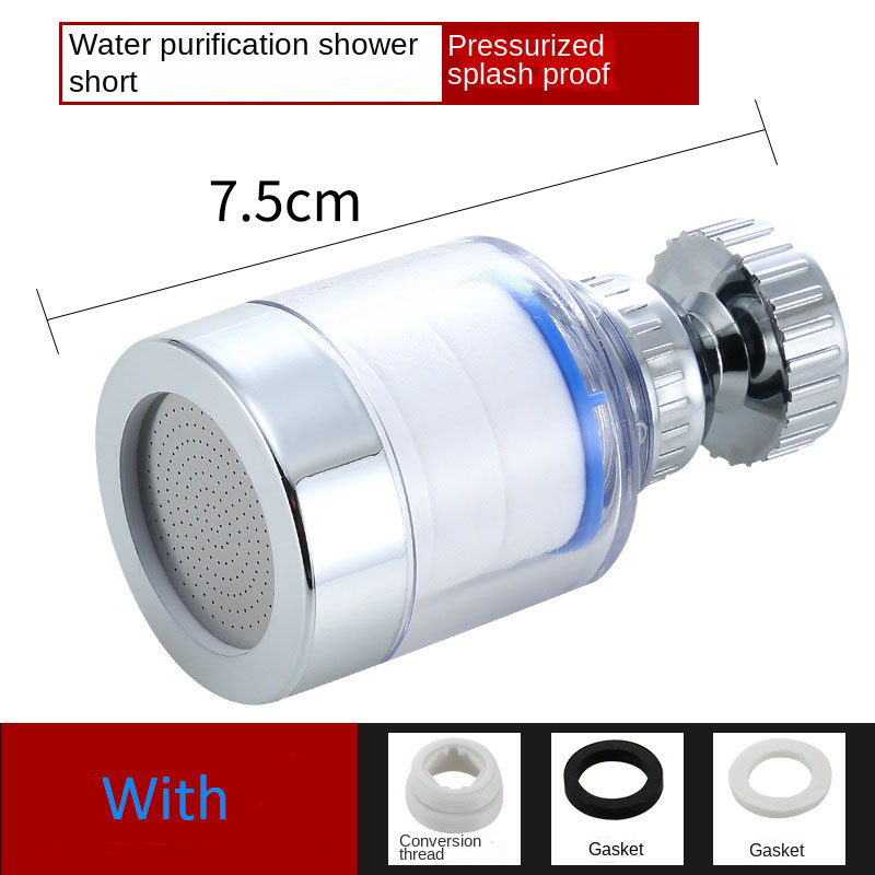 360° Adjustable Faucet Extension Tube Water Saving Nozzle Filter Kitchen Water Tap Water Saving for Sink Faucet Bathroom