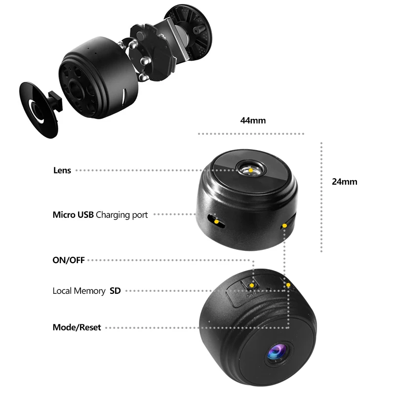 A9 Mini Überwachungskameras Mit Wifi 1080P HD Mini Kamera Sensor Nachtsicht Camcorder Web Video Überwachung Smart Leben hause