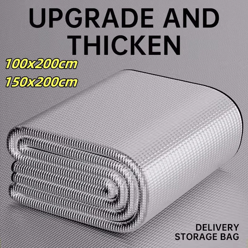 Tappetino impermeabile Pellicola di alluminio bifacciale Tappetino a prova di umidità Tappetino da picnic portatile Tenda da esterno Tappetino da campeggio a prova di umidità da spiaggia