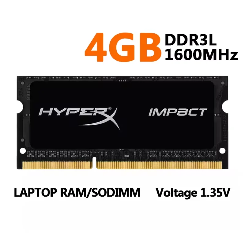 1/2 Uds HyperX Memoria Ram DDR3 DDR3L 4GB 8GB 1600 1333 1866MHz Sodimm PC3-10600 12800 14900 portátil 1,35/1,5 V 204Pin Notebook RAM