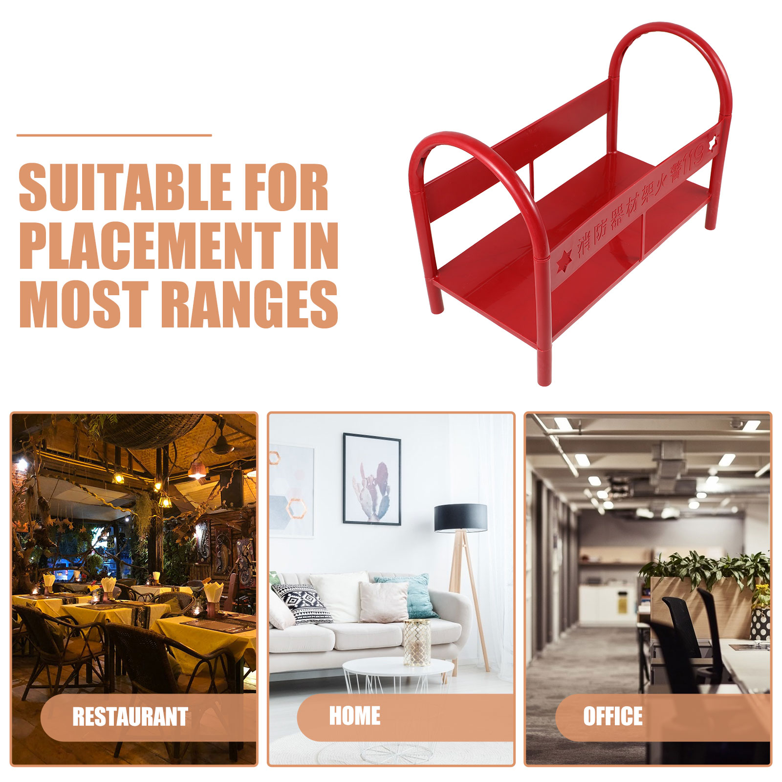 Feuerlöscher-Basis für 3–5 kg Pulver, stabile Kunststoff-Montage, schnelle Montage, Bodenständer für den Heimgebrauch, Fluchtleiter