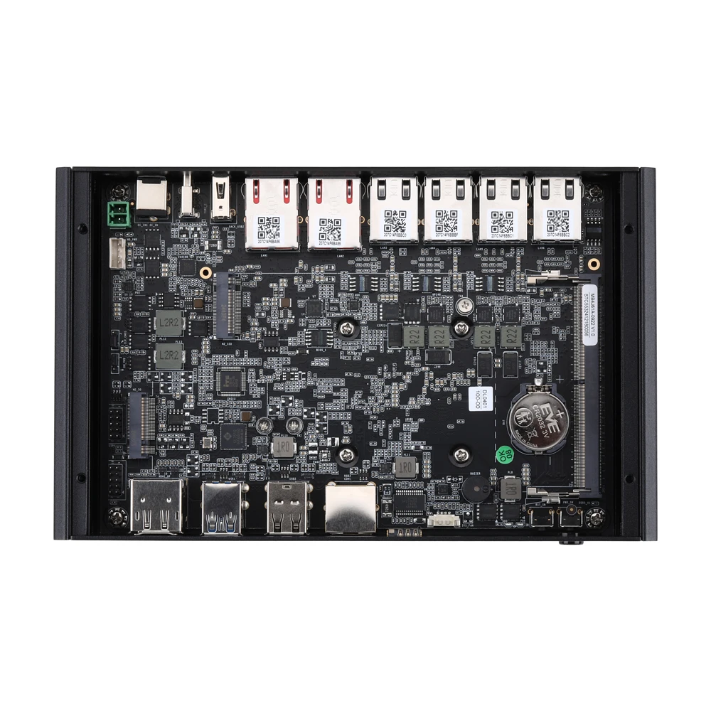 Qotom Mini PC Q10900H6-S13 N100 N305 N150 N355 Support D5 RAM with 2 10G LAN 4 I226V LAN AES-NI Computer