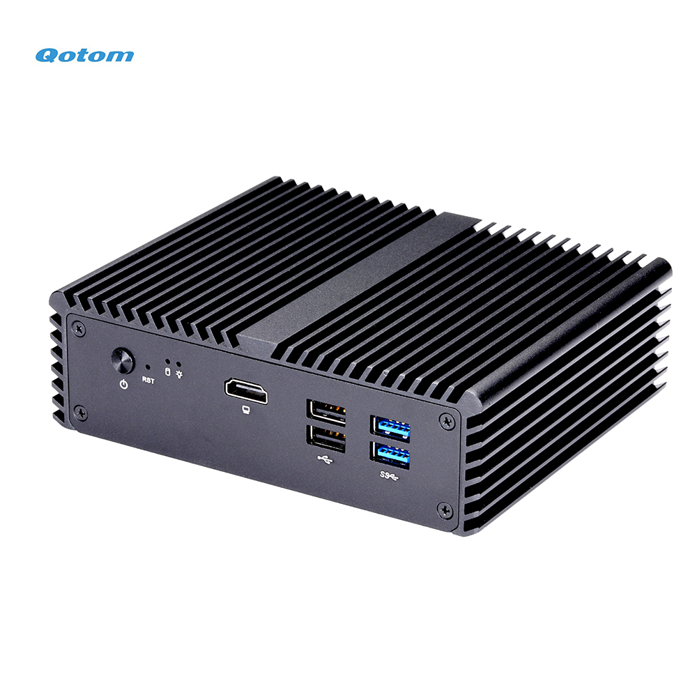 5x Intel 2.5G LAN Qotom Mini PC J4125 Quad Core 2.0 GHz Console pfsense DIY Soft Router Firewall