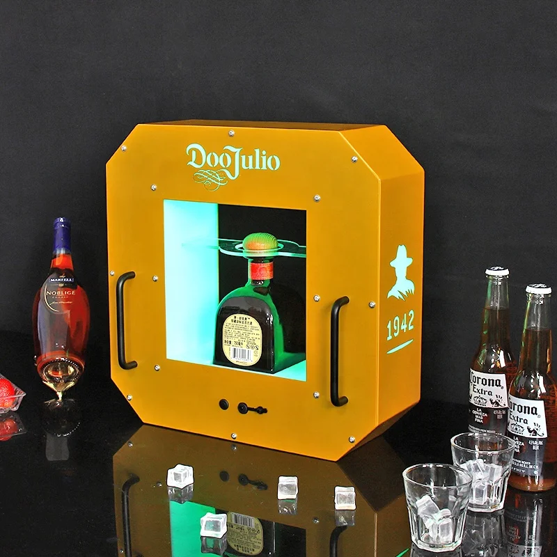 Illuminated LED DonJulio Reposado Blanco Tequila Bottle Presenter Patron Wine Glorifier VIP Service Sign for Nightclub
