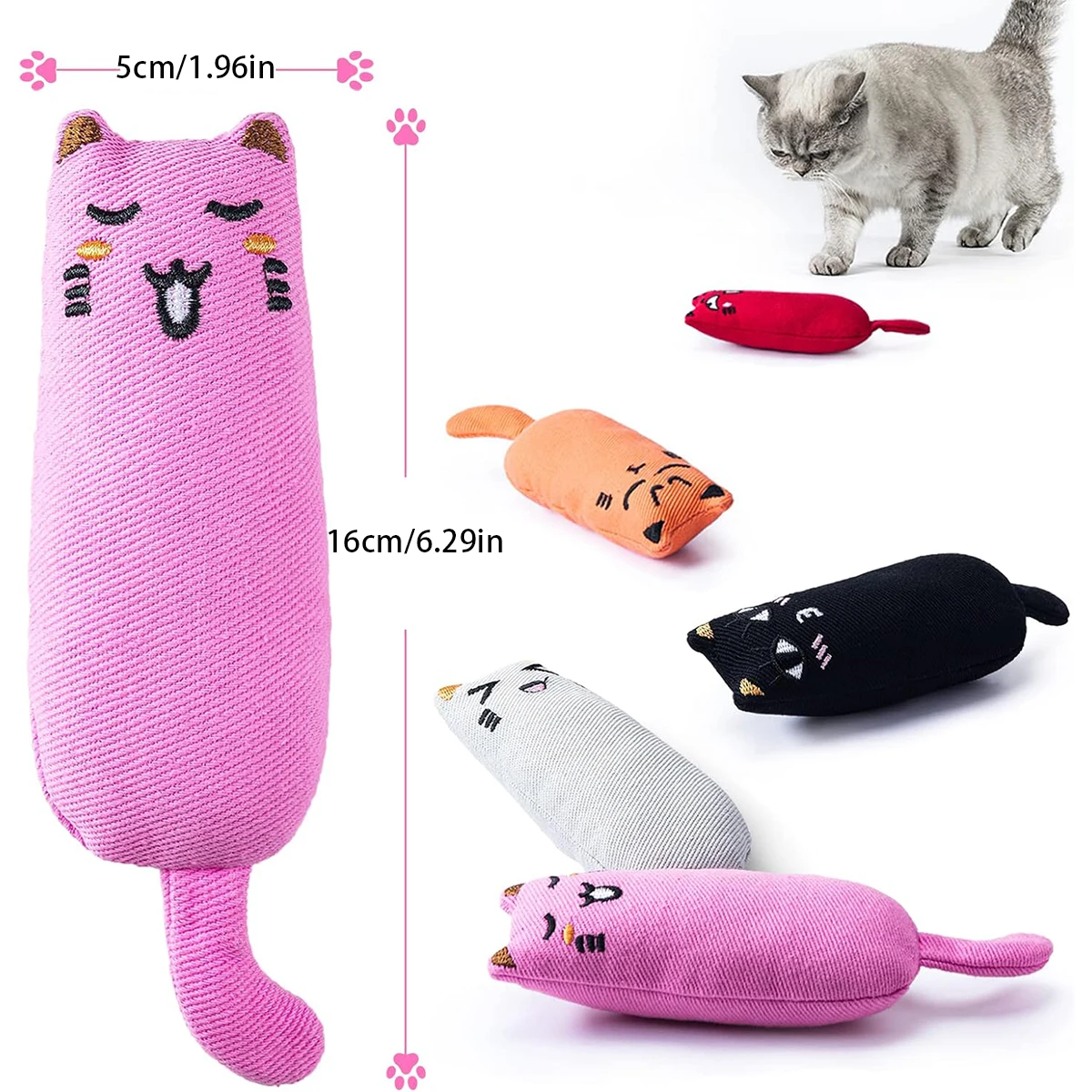 Lustiges interaktives verrücktes Katzenspielzeug, Haustier, Kätzchen, Kauen, Zähneknirschen, Katzenminze, Spielzeug, Krallen, Daumenbiss, Katze, Minze, Spiel, Kissen