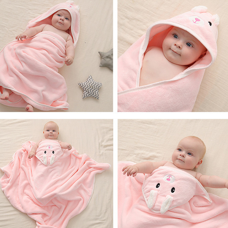 Toalhas de banho do bebê dos desenhos animados macio recém-nascido com capuz toalha cobertor bonito da criança roupão quente dormir swaddle envoltório para meninos meninas 2023