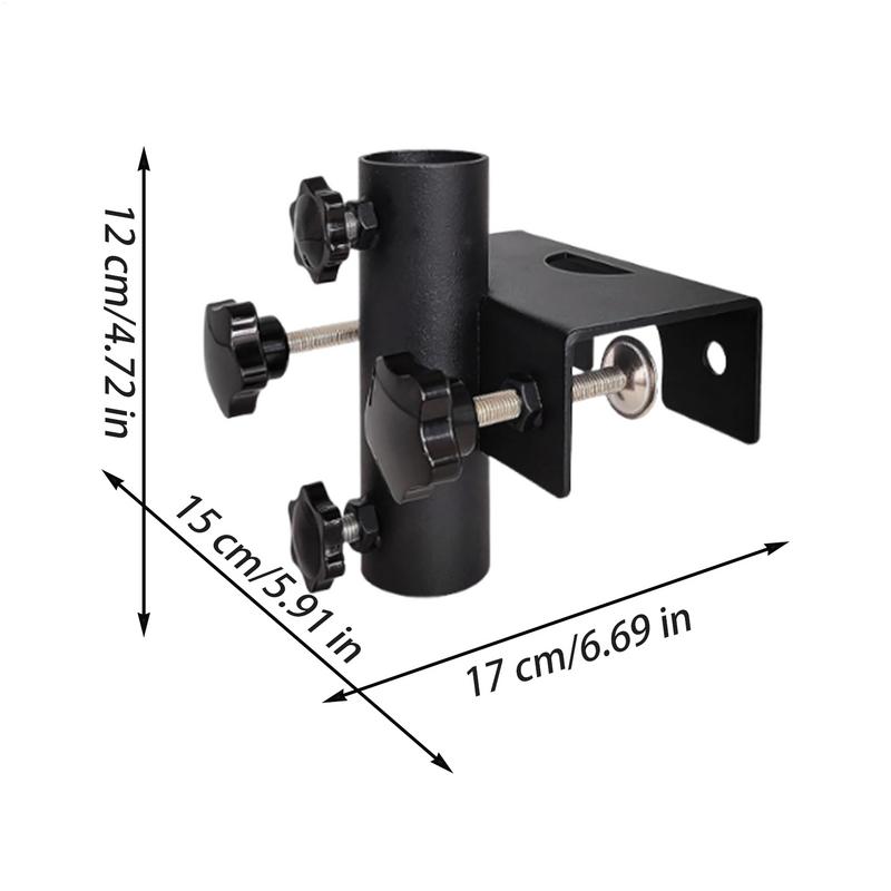 Abrazadera para sombrilla de Patio al aire libre, soporte de Metal ajustable para sombrilla, Base de sombrilla portátil resistente para Patio, cubierta, playa y jardín