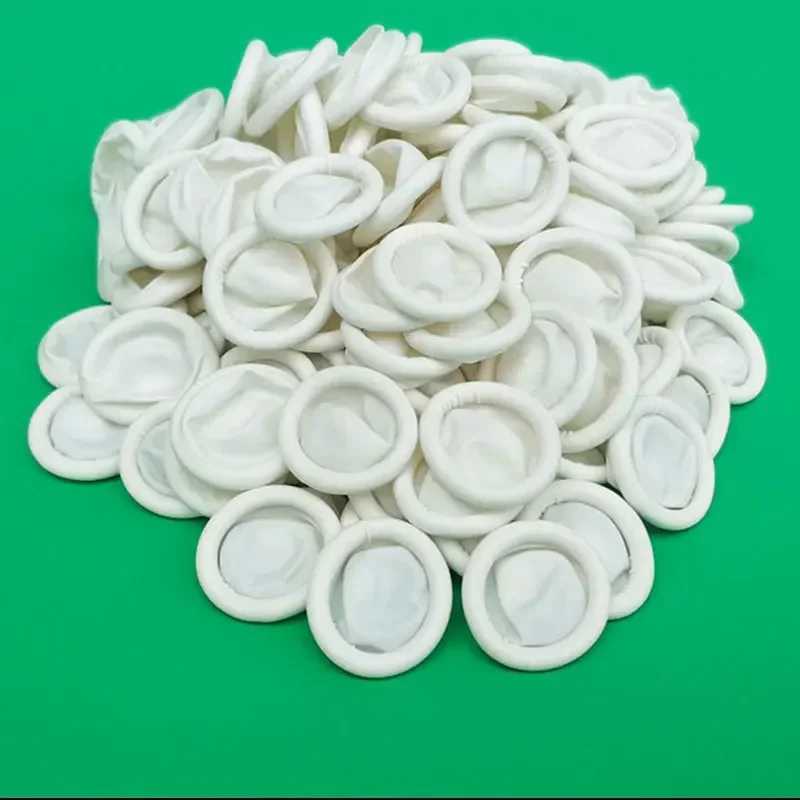 Luvas protetoras de pontas dos dedos de látex eletrônico industrial, sem pó descartável estéril, ferramenta de reparo de relógio para kit de relojoeiro