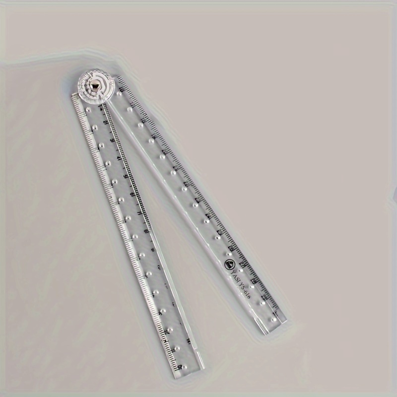 Sturdy transparent foldable ruler - suitable for school, home and office!
