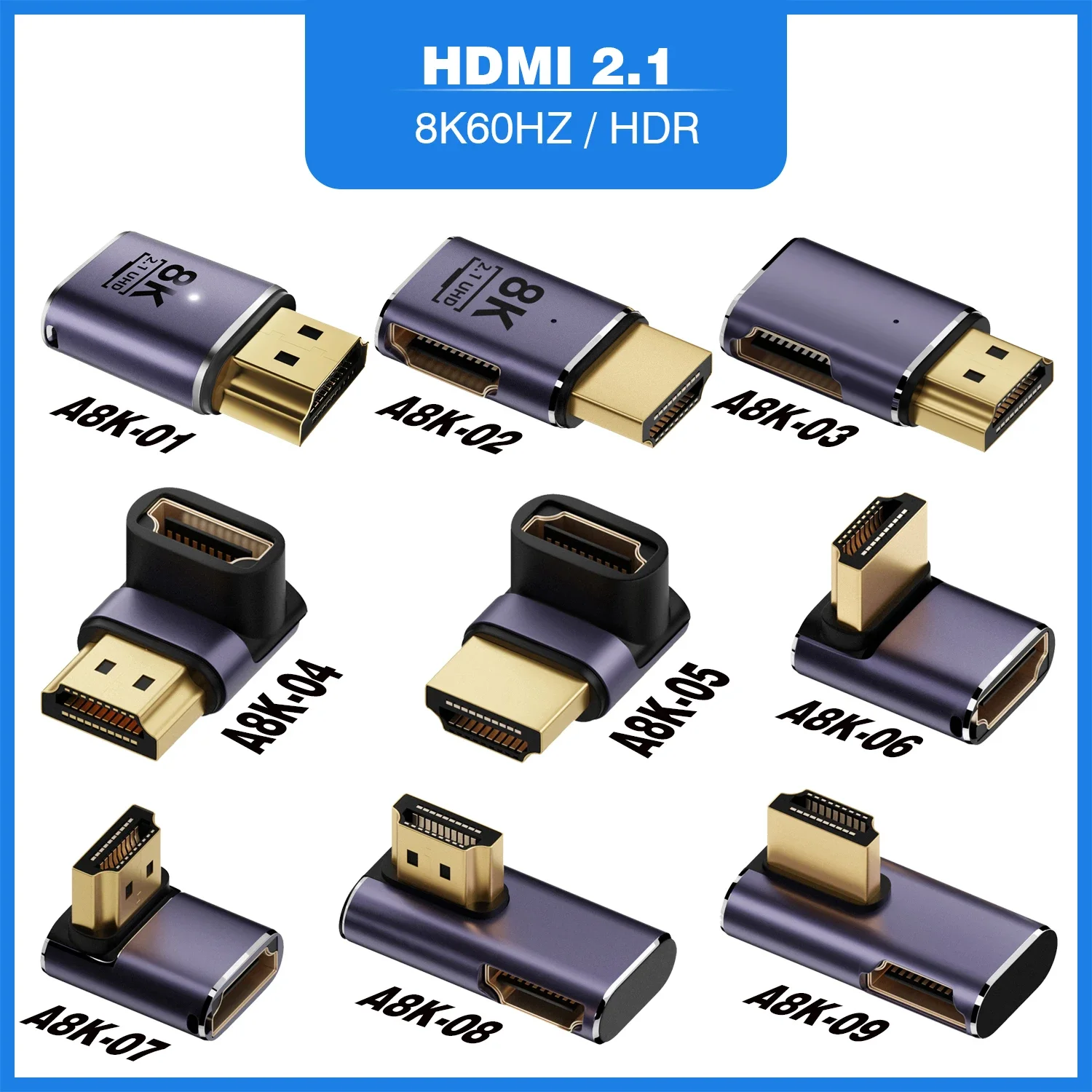   Convertitore mini micro hdmi a HDMI 2.1 48Gpbs 8K60HZ 4K120HZ per proiettore HDTV PS4 PS5 PC portatile