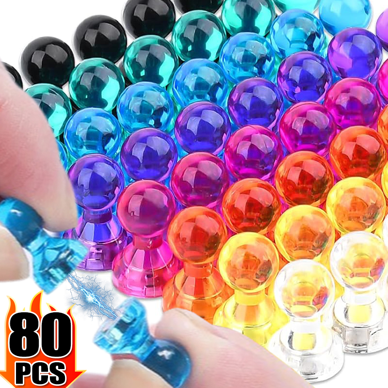 Imanes fuertes de neodimio para nevera, pequeño imán, chincheta, pizarra blanca, pegatina para refrigerador, chinchetas de cono magnético para oficina