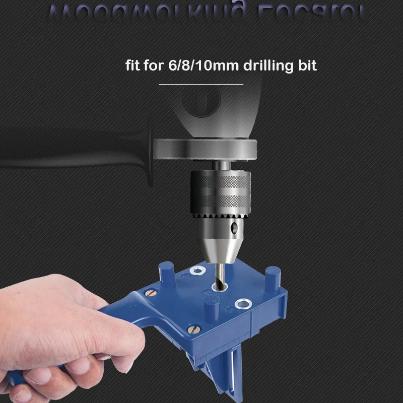 6/8/10mm Drill Bit Woodworking Dowel Jig Drilling Doweling Hole Saw Drill Guide Hole Locator For Carpentry Straight Hole Clamp
