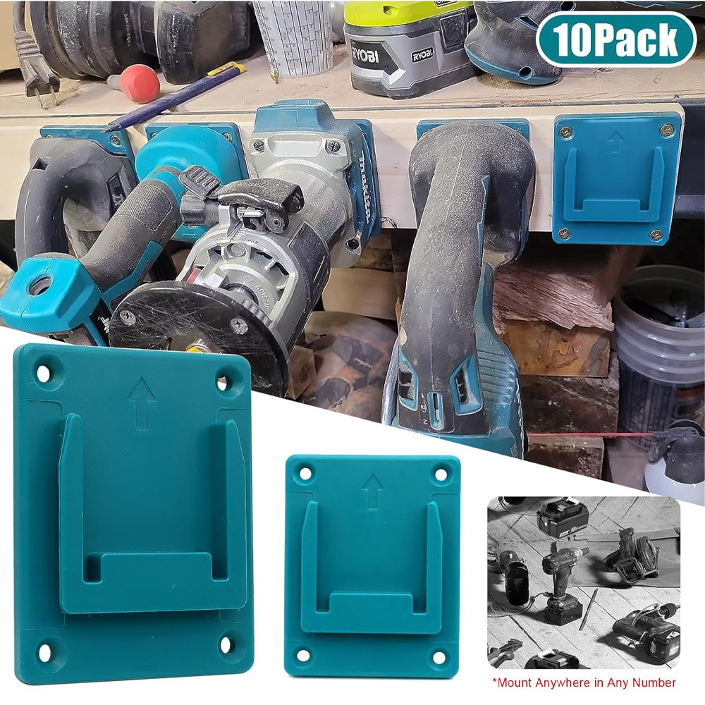 Novo rack de armazenamento de bateria atualizado para makita 14.4-18v li-ion bateria ferramentas máquina titular rack de armazenamento suporte de montagem na parede fixação