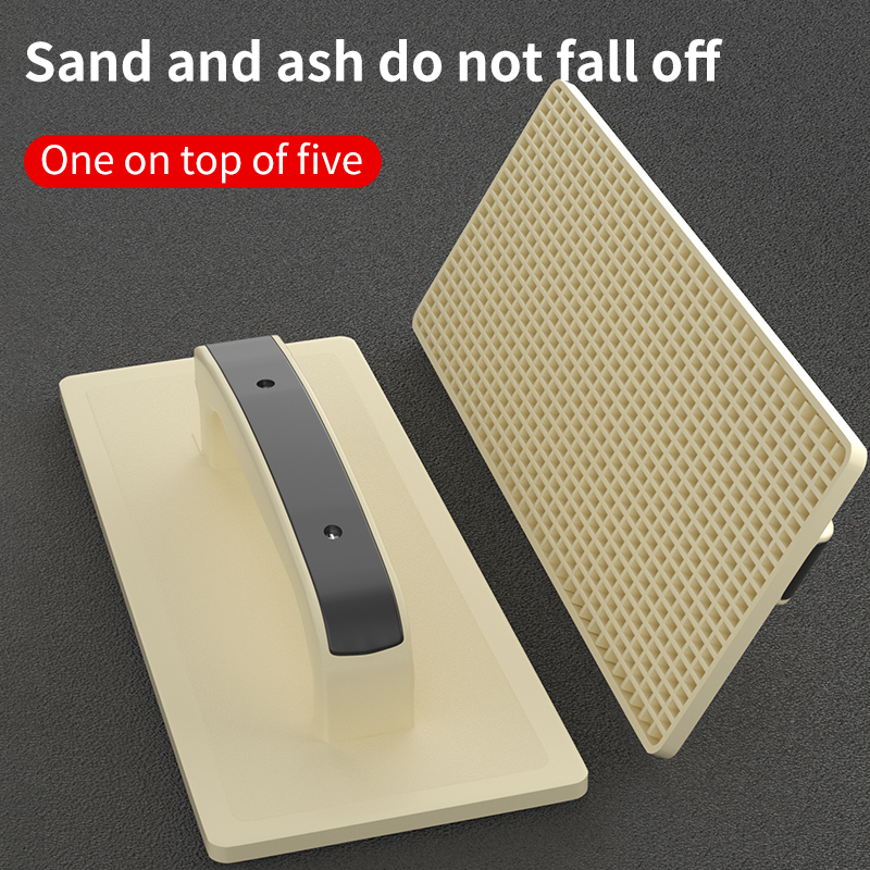 Paleta de plástico, tablero plano templado grande, paleta de cemento, tabla de lavar, paleta gris para herramientas Mason