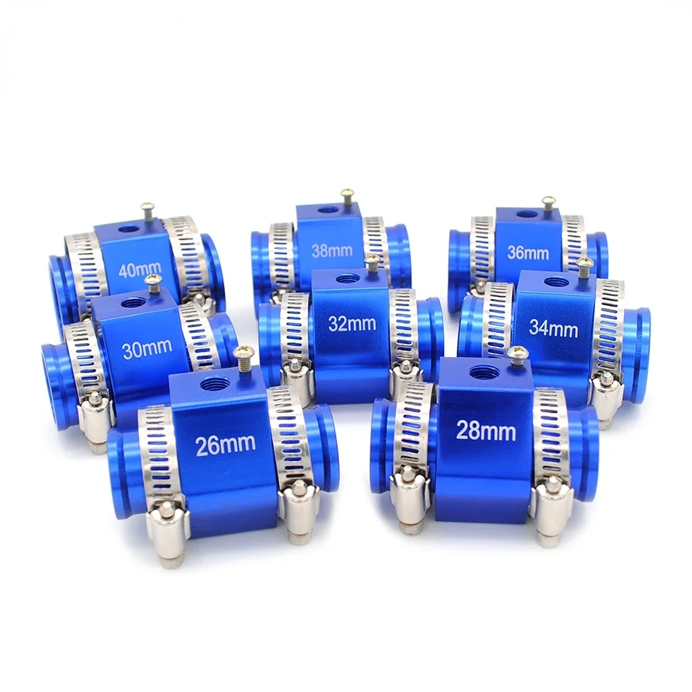 Medidor de temperatura del agua del radiador, Sensor de junta de temperatura del agua de 40mm, 38mm, 36mm, 34mm, 32mm, 30mm, 28mm y 26mm, adaptador de manguera