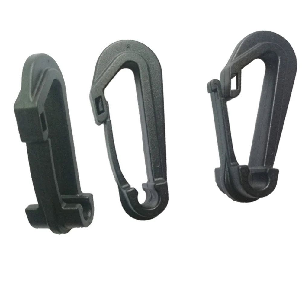 Gancho de cuerda elástica de alta resistencia, Clip a presión para kayak, Camping, senderismo, bolsa de embalaje, accesorios para tienda, deportes al aire libre, 6 o 12 Uds.