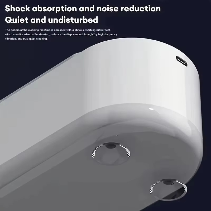 Máquina de limpieza de gafas, boquilla de joyería para limpieza del hogar completamente automática de frecuencia ultraalta, lente de contacto portátil pequeña c