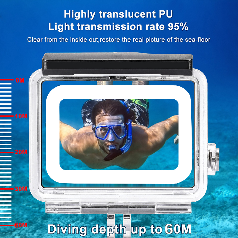 Para gopro hero 10 11 12 caso à prova dwaterproof água para go pro 9 mergulho subaquático capa habitação com filtros de mergulho acessórios da câmera ação