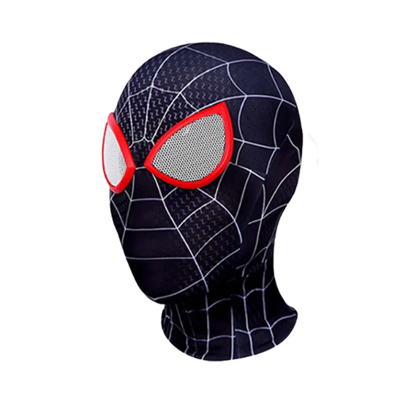 Máscaras de Spider Man, superhéroe Miles Morales, máscara de Cosplay de SpiderMan para adultos, niños y niñas, accesorios de disfraz de Carnaval y Halloween