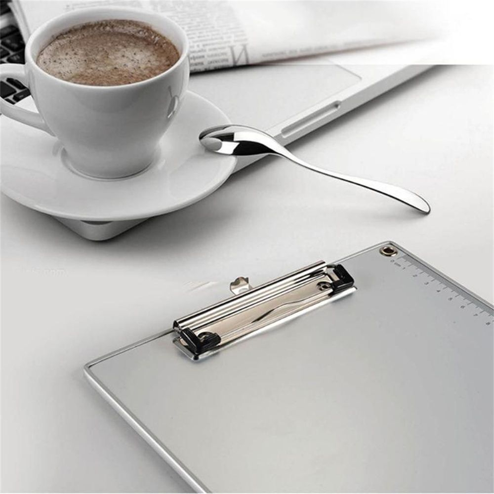 Office Supplies A5 Paper Ticket Storage File Folder Aluminum Alloy Writing Board Clip Clipboard A4 Document Holder Writing Pads
