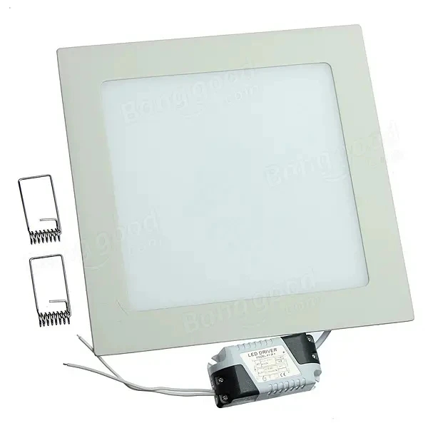 Ultradünnes Design, dimmbar, 3 W, 6 W, 9 W, 12 W, 15 W, 25 W, LED-Deckeneinbauleuchte, quadratisches LED-Panel-Licht, kostenloser Versand