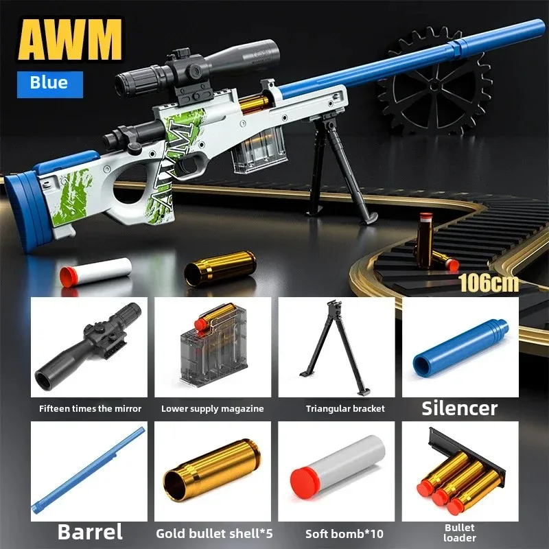 ต่อเนื่อง Fire ZP5 357 Revolver Launcher ปืนของเล่น Soft Dart กระสุนสําหรับ CS เกมกลางแจ้งสนุกสําหรับเด็กและผู้ใหญ่