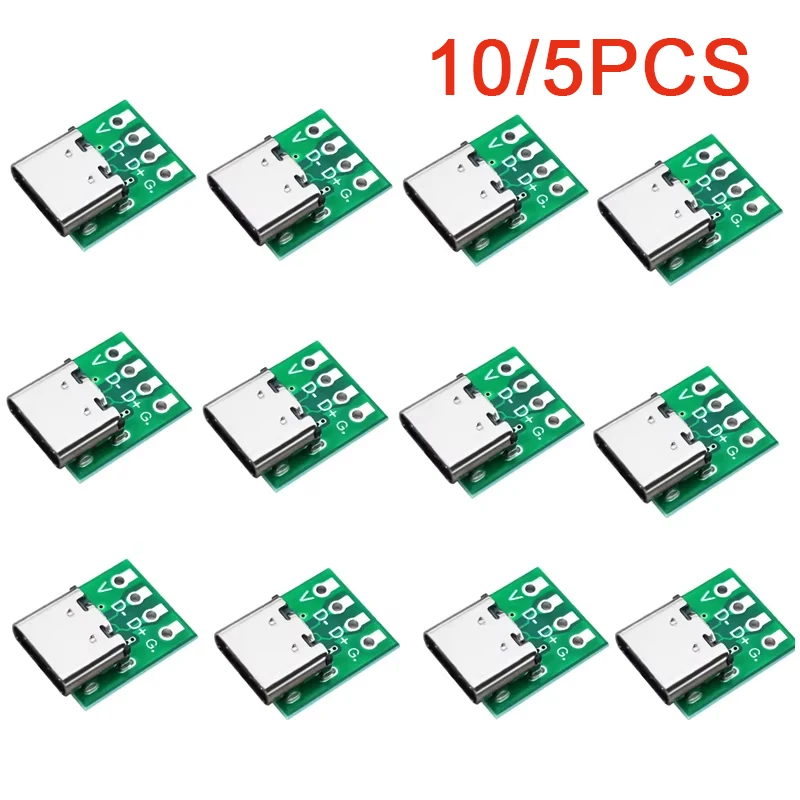 10/5 ชิ้น ขั้วต่อ USB 3.1 Type C แบบ 16 พิน สำหรับทดสอบบนแผงวงจร PCB อะแดปเตอร์ซ็อกเก็ต สำหรับสายดาต้า สายเคเบิล ถ่ายโอนข้อมูล