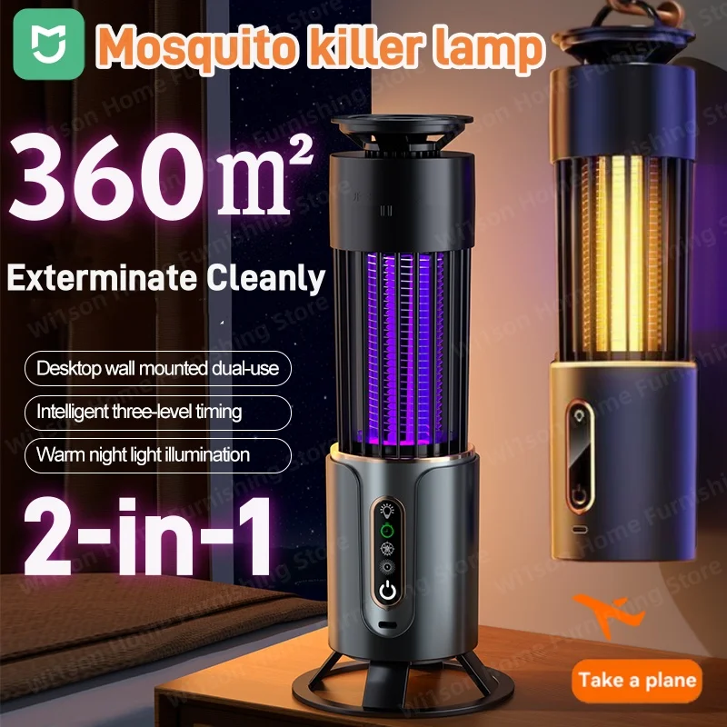 MIJIA Mosquito Killer Lamp Insect Fly Trap USB Timing Electric Mosquito Swatter Home Outdoor Camping  Insect Repellent lamp