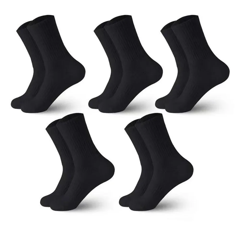 5 pares de calcetines deportivos para hombre, calcetines de algodón de nuevo estilo, calcetines largos deportivos suaves y transpirables para hombre, calcetines de verano e invierno para hombre