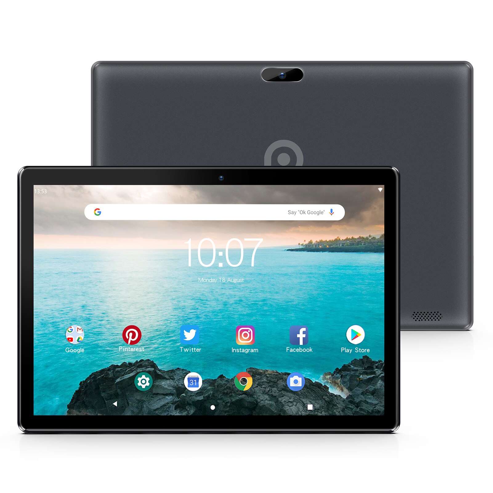PRITOM Tablet PC de 10 pulgadas con ranura SIM Android 13 64 GB Pantalla táctil de cuatro núcleos WiFi GPS Compatible con llamadas telefónicas 3G