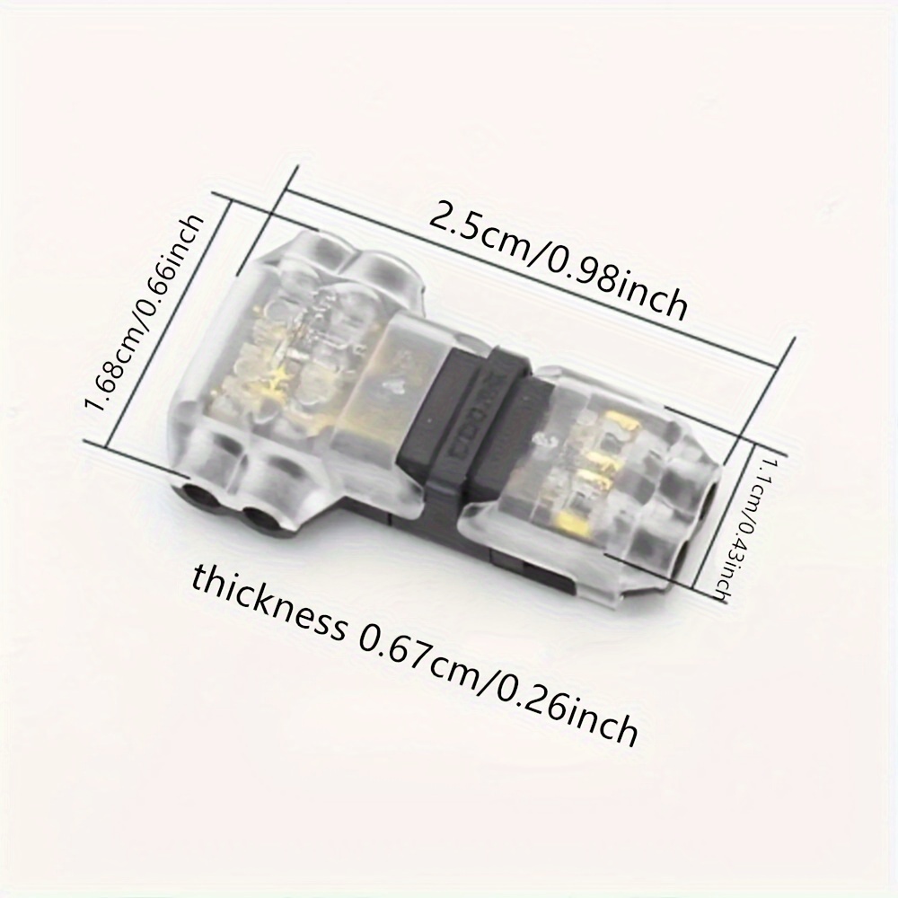 5/10/20 piezas Cable a presión conector T2 sin soldadura sin pelar conexiones de terminales rápidos carpinteros enchufe automático accesorios eléctricos