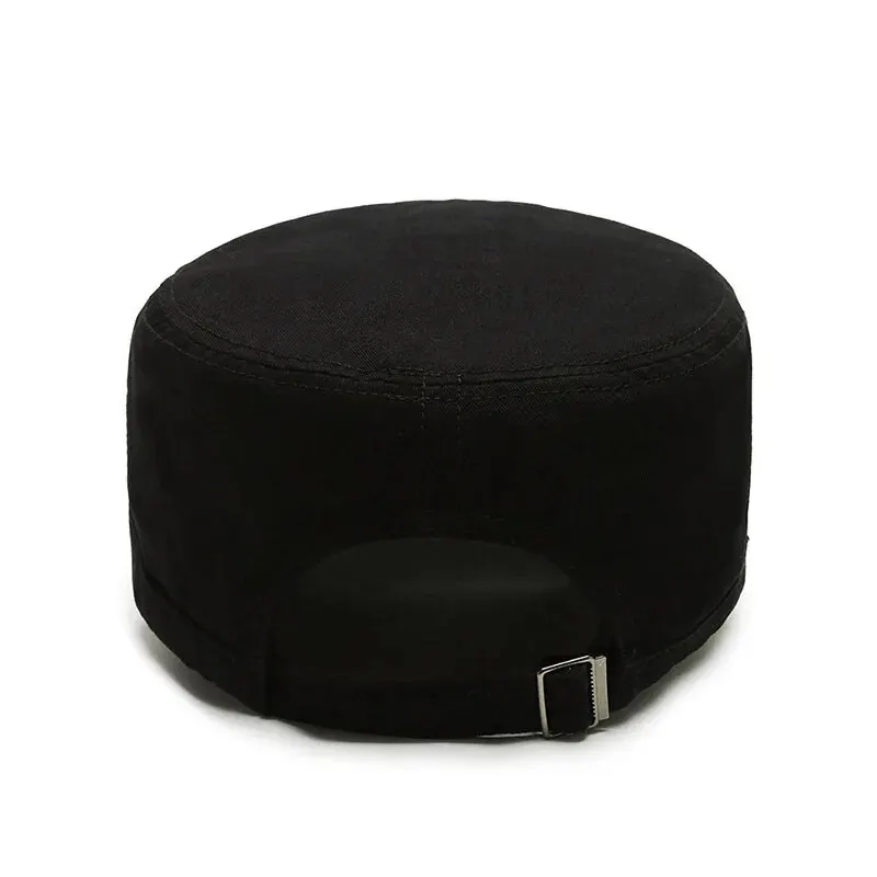 Chapeau militaire plat pour hommes, simple et polyvalent, langue de canard, d'âge moyen, mode décontractée, nouveau style, printemps et automne