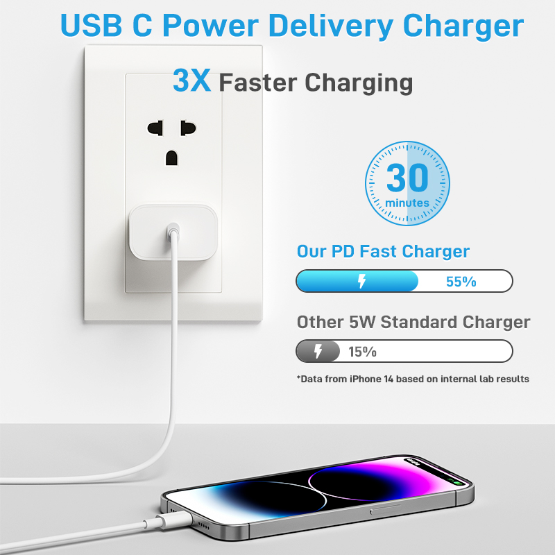 For Apple Original 30W Type C Quick Charger For iPhone 16 15 14 13 12 11 Pro Max Mini X XS XR 8 Plus Fast Charging Charge Cable