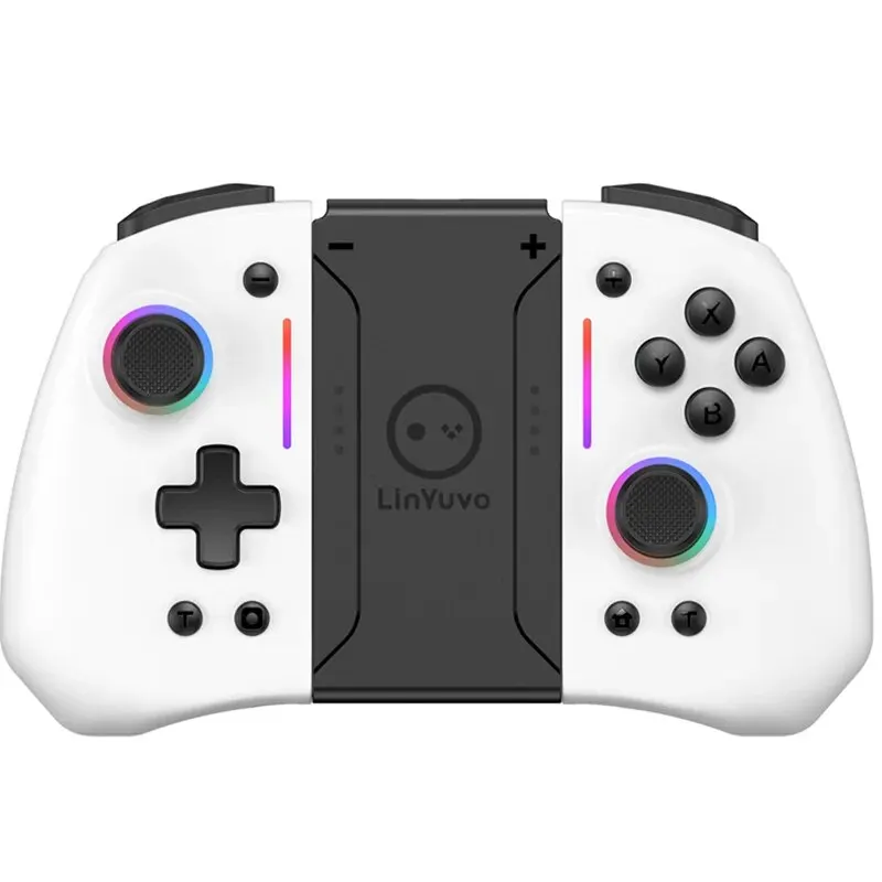 LinYuvo KS42 Joy-pad wireless Meteor Light con luci RGB a 8 colori per Switch/Lite/OLED, con programmabile, Turbo e vibrazione