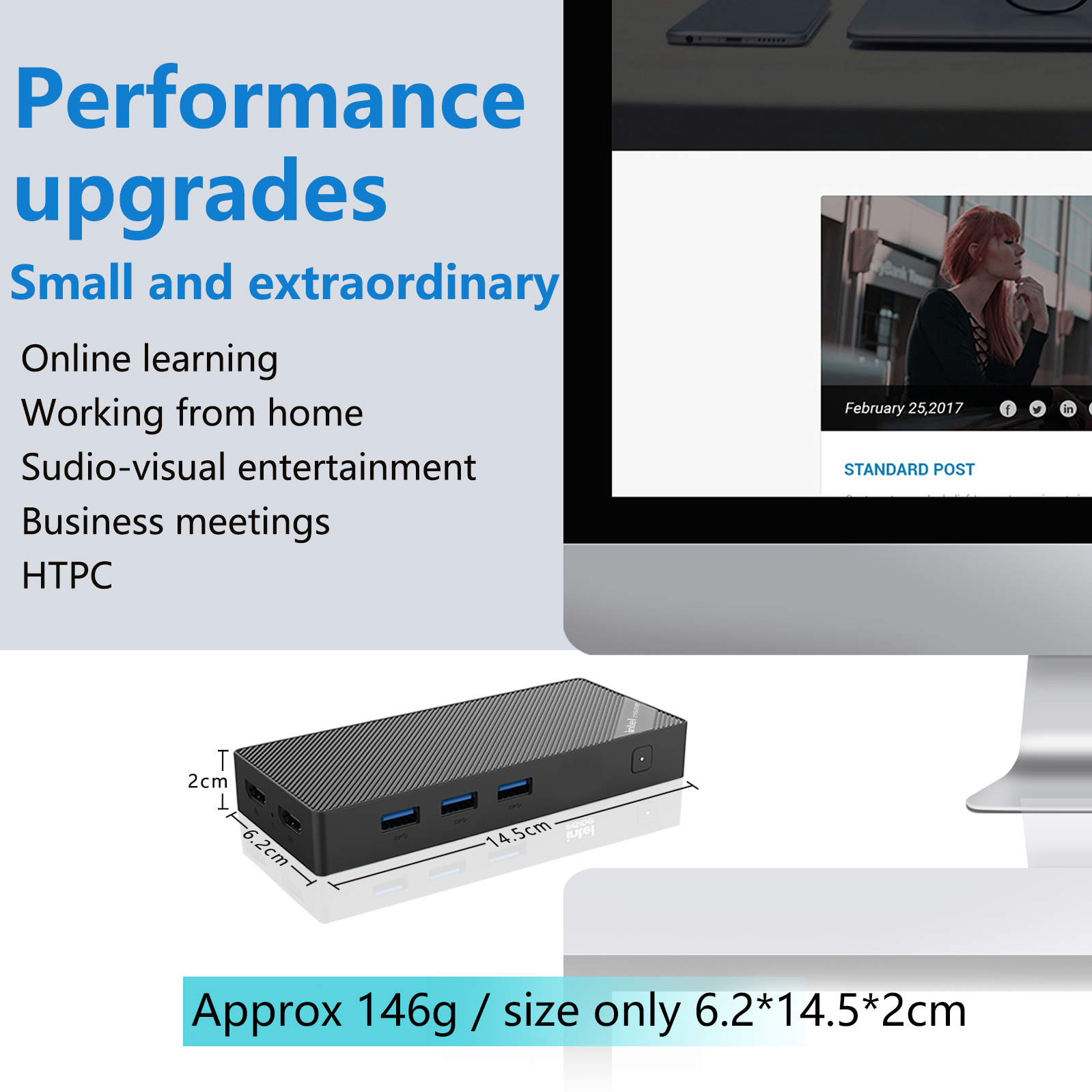 Quard Core ZX05 CPU 12th Intel N150 3.4Ghz, Windows 11 Mini PC DDR5 12GB 128GB SSD ,4 Core WIFI BT Desktop