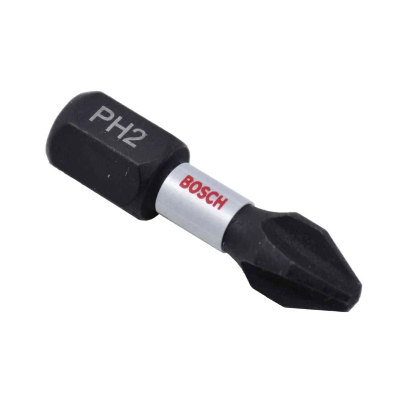 BOSCH Original Impact Control Screwdriver Bit PH1/PH2/PH3/PZ2/PZ3 S2 Modified Steel High Hardness Power Tool Attachments