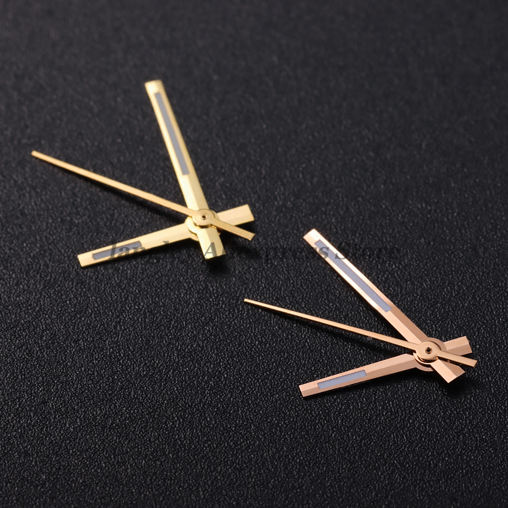 Modified Watch Hands Green Luminous Logbook Needle for NH35/NH36/4R/7S Movement Silver Gold Rose Watch Accessories 8*12*12.5mm