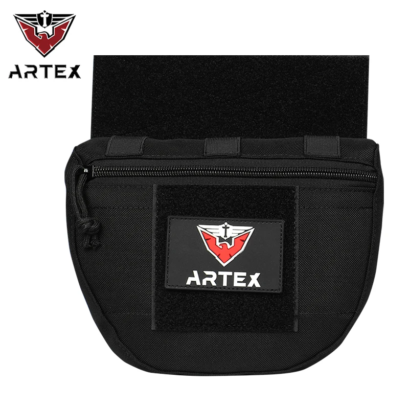 Molle tático equipamento de peito gota despejo bolsa saco para crm crx colete armadura transportadora armazenamento caça acessórios bolsa peito inferior barriga