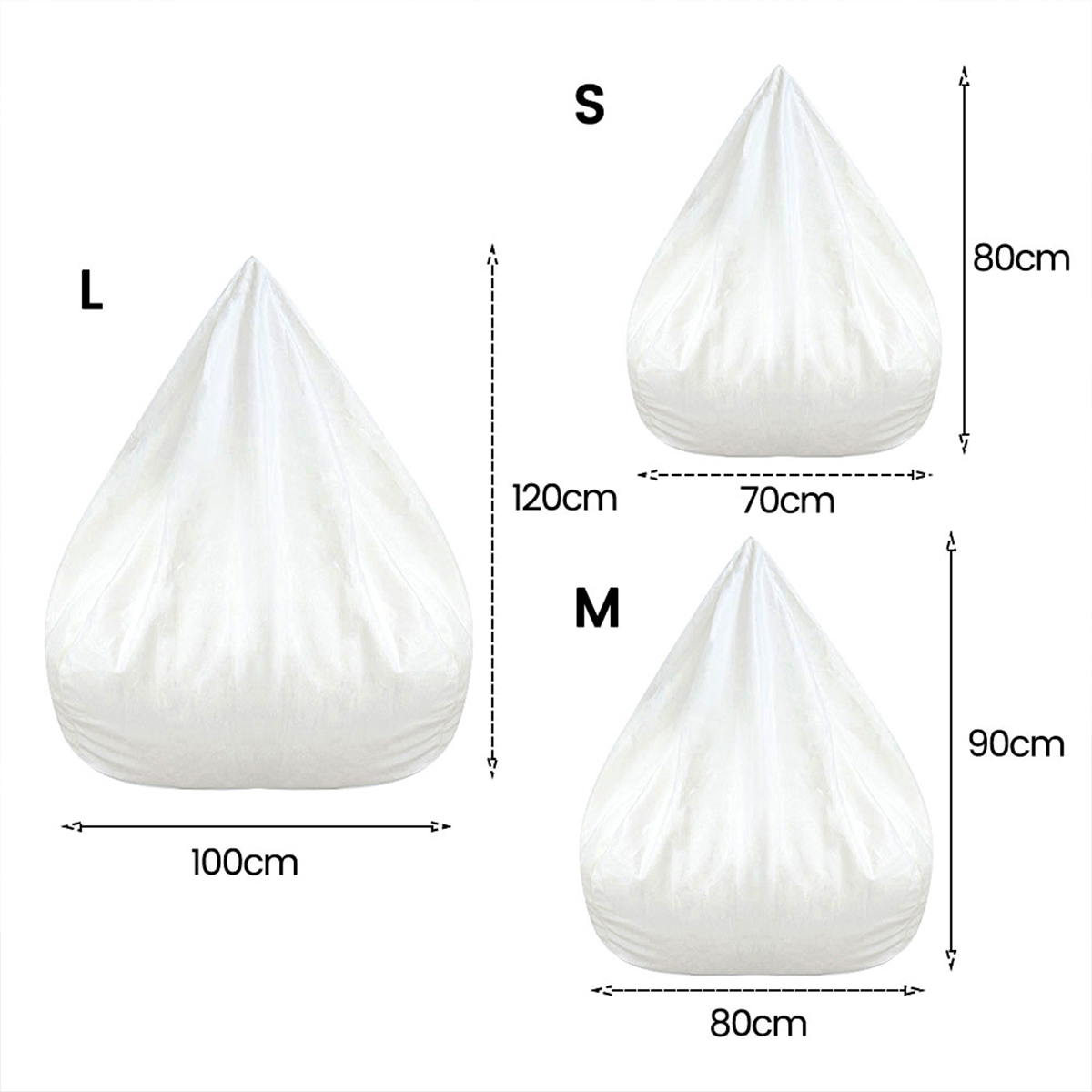 Replacement Sofa Inner Without Filling Removable Washable Lazy Sofa Inner Liner For Bean Bag Living Sofa Chair Pouf Puff Couch